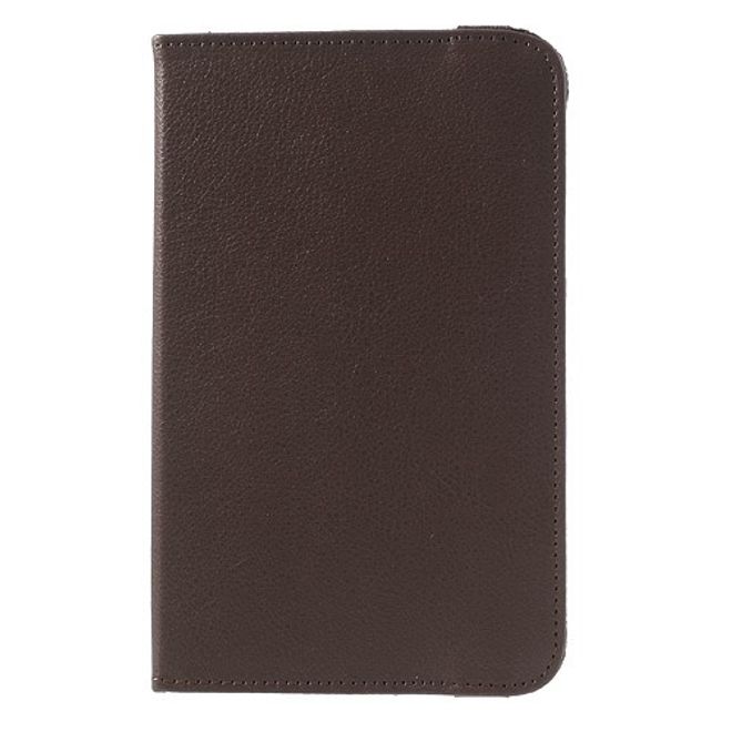 Samsung Galaxy Tab 3 7.0 Lite Rotierbares Leder Case mit Litchitextur - braun
