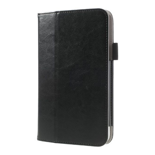 Samsung Galaxy Tab 3 7.0 Lite Crazy Horse Leder Case mit Standfunktion - schwarz