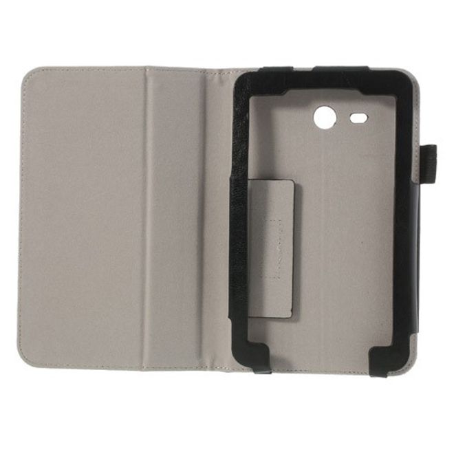 Samsung Galaxy Tab 3 7.0 Lite Crazy Horse Leder Case mit Standfunktion - schwarz