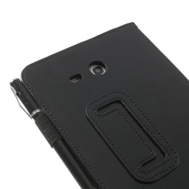Samsung Galaxy Tab 3 7.0 Lite Crazy Horse Leder Case mit Standfunktion - schwarz