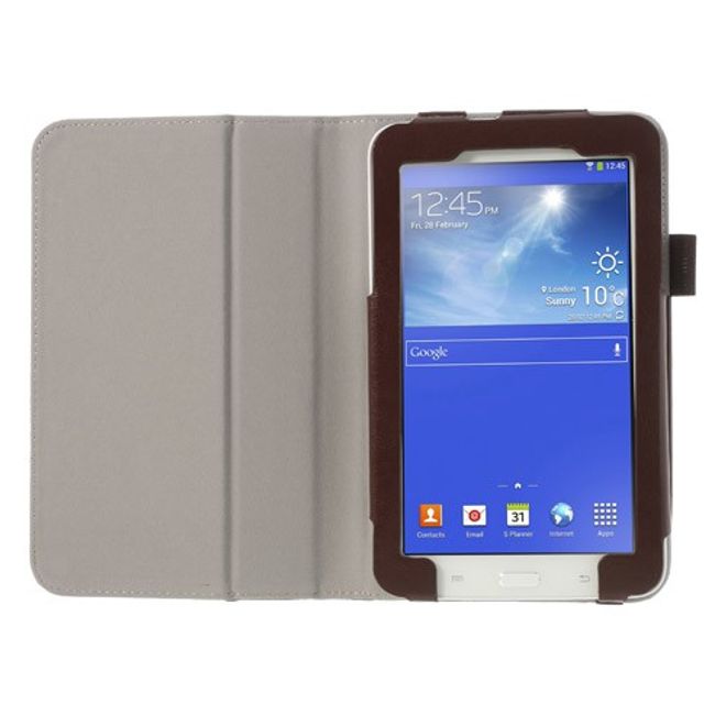 Samsung Galaxy Tab 3 7.0 Lite Crazy Horse Leder Case mit Standfunktion - braun