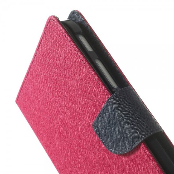 Goospery - Samsung Galaxy Tab 3 7.0 Lite Hülle - Tablet Bookcover - Fancy Diary Series - pink/navy