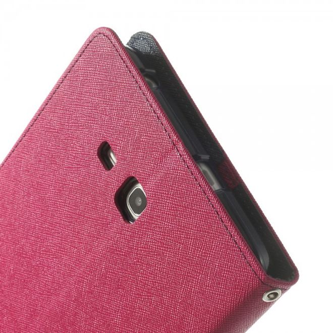 Goospery - Samsung Galaxy Tab 3 7.0 Lite Hülle - Tablet Bookcover - Fancy Diary Series - pink/navy
