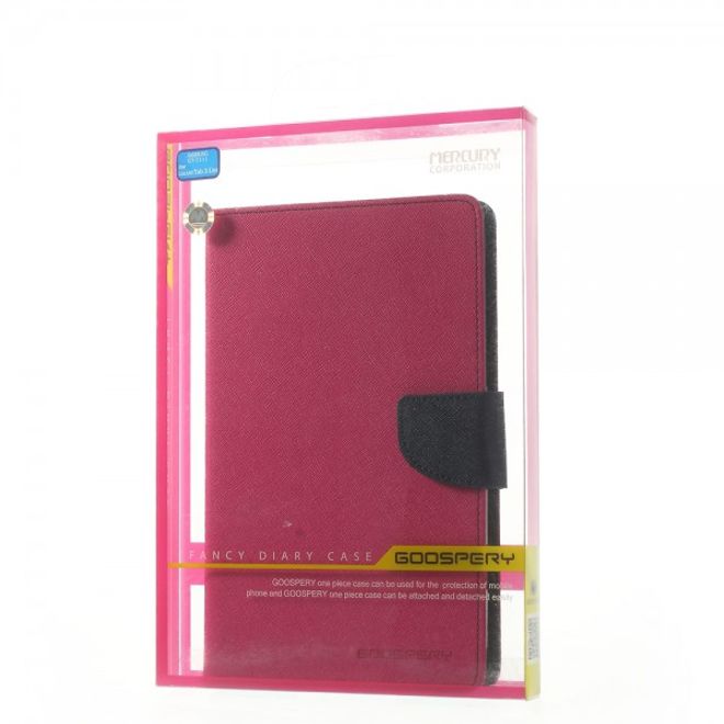 Goospery - Samsung Galaxy Tab 3 7.0 Lite Hülle - Tablet Bookcover - Fancy Diary Series - pink/navy