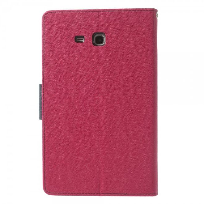 Goospery - Samsung Galaxy Tab 3 7.0 Lite Hülle - Tablet Bookcover - Fancy Diary Series - pink/navy