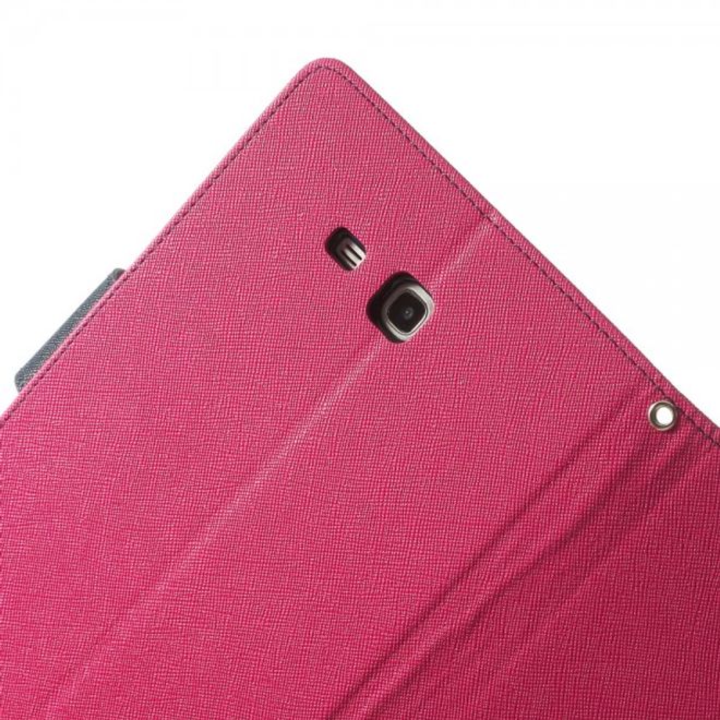 Goospery - Samsung Galaxy Tab 3 7.0 Lite Hülle - Tablet Bookcover - Fancy Diary Series - pink/navy