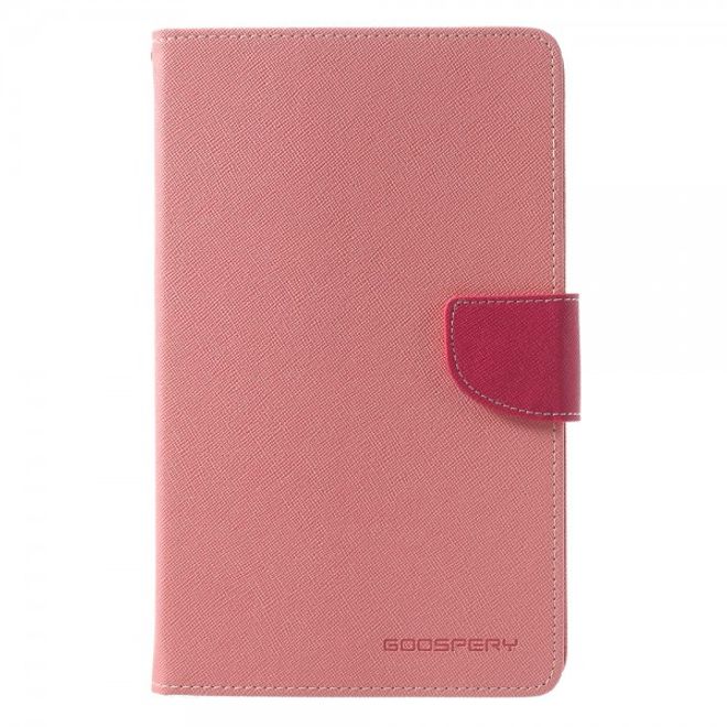 Goospery - Samsung Galaxy Tab 3 7.0 Lite Hülle - Tablet Bookcover - Fancy Diary Series - rosa/pink