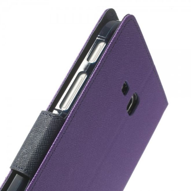 Goospery - Samsung Galaxy Tab 3 7.0 Lite Hülle - Tablet Bookcover - Fancy Diary Series - purpur/navy