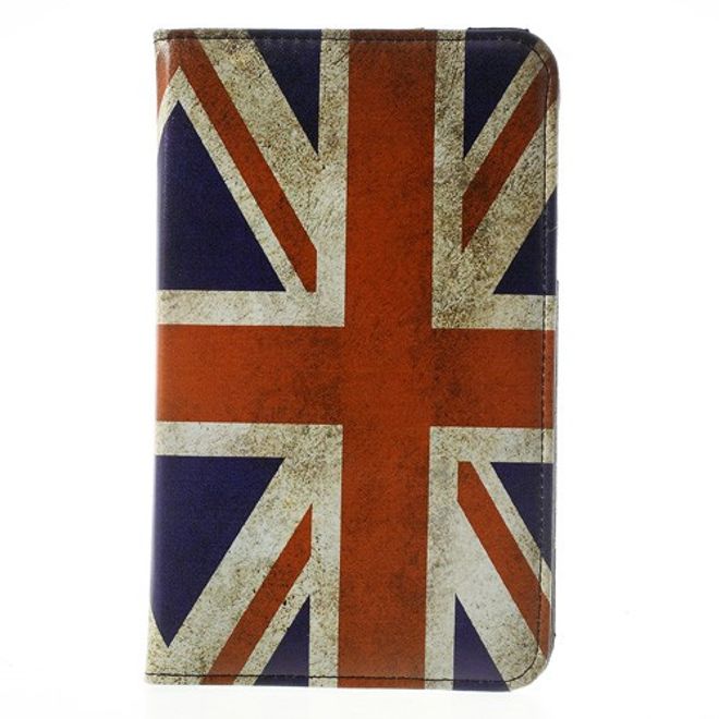 Samsung Galaxy Tab 3 7.0 Lite Leder Case mit Union Jack Flagge retro-style