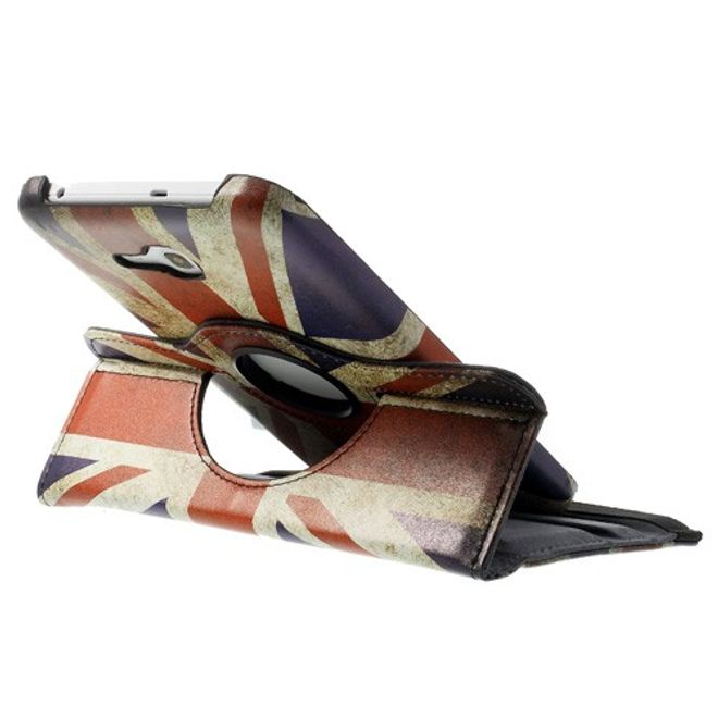 Samsung Galaxy Tab 3 7.0 Lite Leder Case mit Union Jack Flagge retro-style