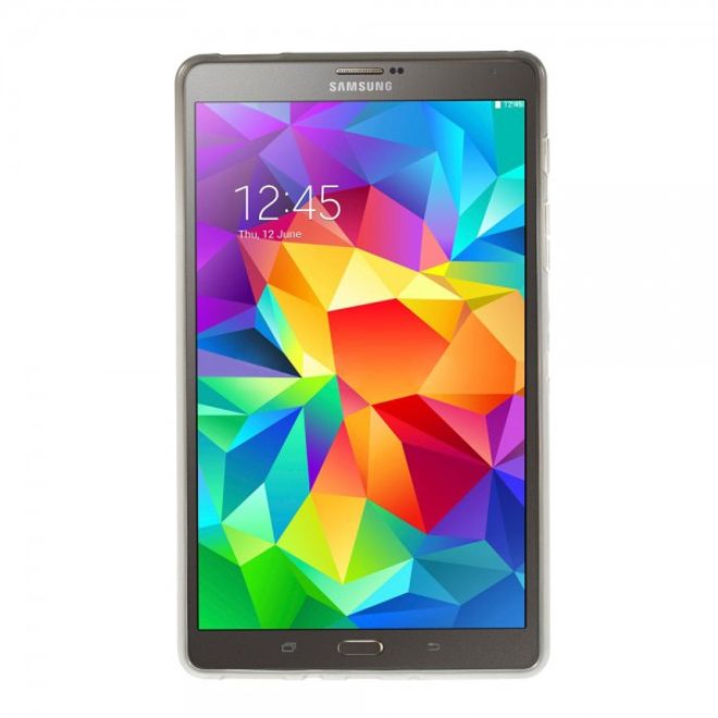 Samsung Galaxy Tab S 8.4 (T700/T701/T705) Elastisches Plastik Case X-Shape - grau