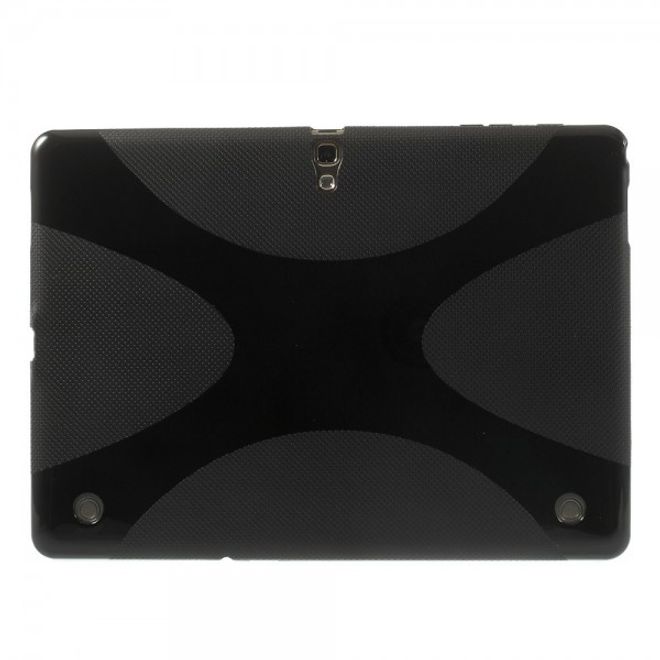 Samsung Galaxy Tab S 10.5 Elastisches Plastik Case X-Shape - schwarz