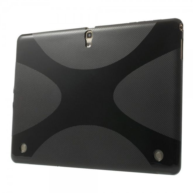 Samsung Galaxy Tab S 10.5 Elastisches Plastik Case X-Shape - schwarz