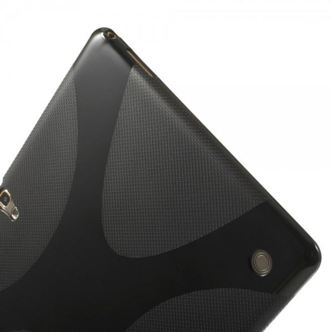 Samsung Galaxy Tab S 10.5 Elastisches Plastik Case X-Shape - schwarz