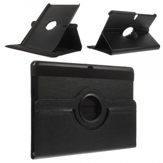 Samsung Galaxy Tab S 10.5 Hülle - 360° rotierbares Case aus Leder - schwarz