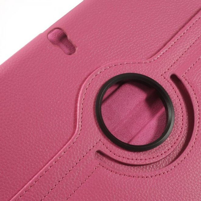 Samsung Galaxy Tab S 10.5 Leder Case 360° rotierbar mit Litchimuster - rosa