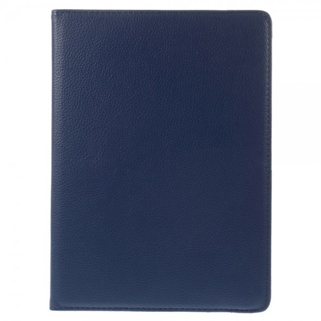 Samsung Galaxy Tab S 10.5 Leder Case 360° rotierbar mit Litchimuster - dunkelblau