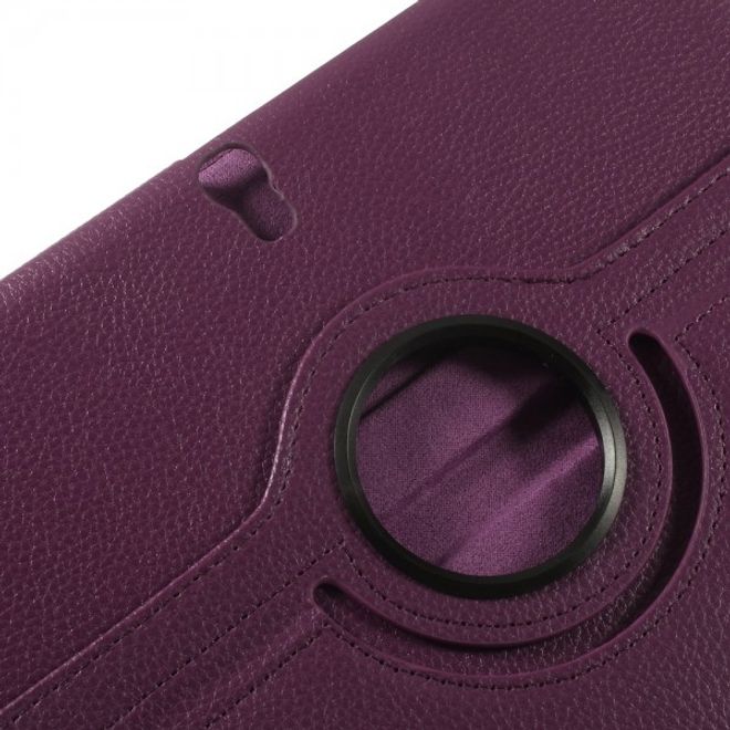 Samsung Galaxy Tab S 10.5 Leder Case 360° rotierbar mit Litchimuster - purpur