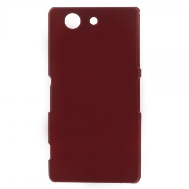 Sony Xperia Z3 Compact Schlichtes Hart Plastik Case - rot