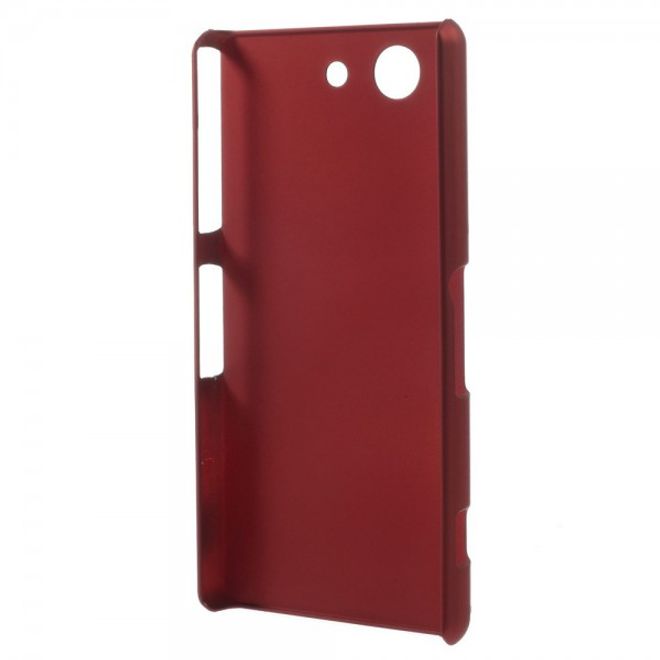 Sony Xperia Z3 Compact Schlichtes Hart Plastik Case - rot