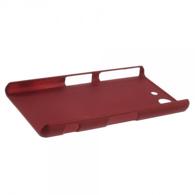 Sony Xperia Z3 Compact Schlichtes Hart Plastik Case - rot