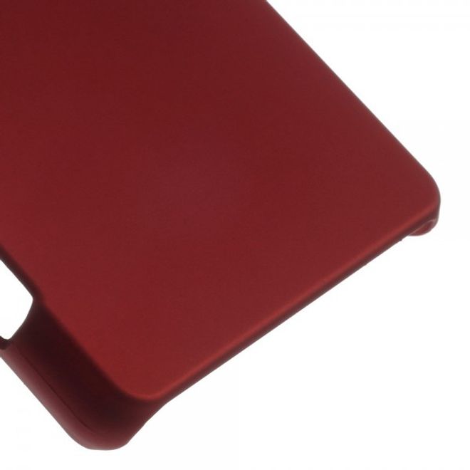 Sony Xperia Z3 Compact Schlichtes Hart Plastik Case - rot