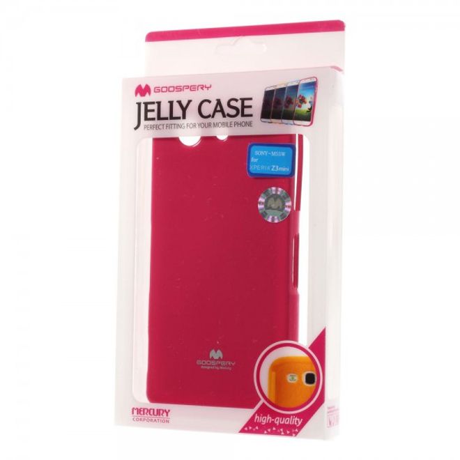 Goospery - Sony Xperia Z3 Compact Handy Hülle - TPU Soft Case - Pearl Jelly Series - pink