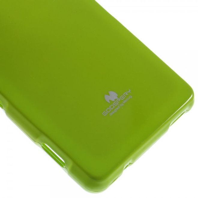 Goospery - Sony Xperia Z3 Compact Handy Hülle - TPU Soft Case - Pearl Jelly Series - lime