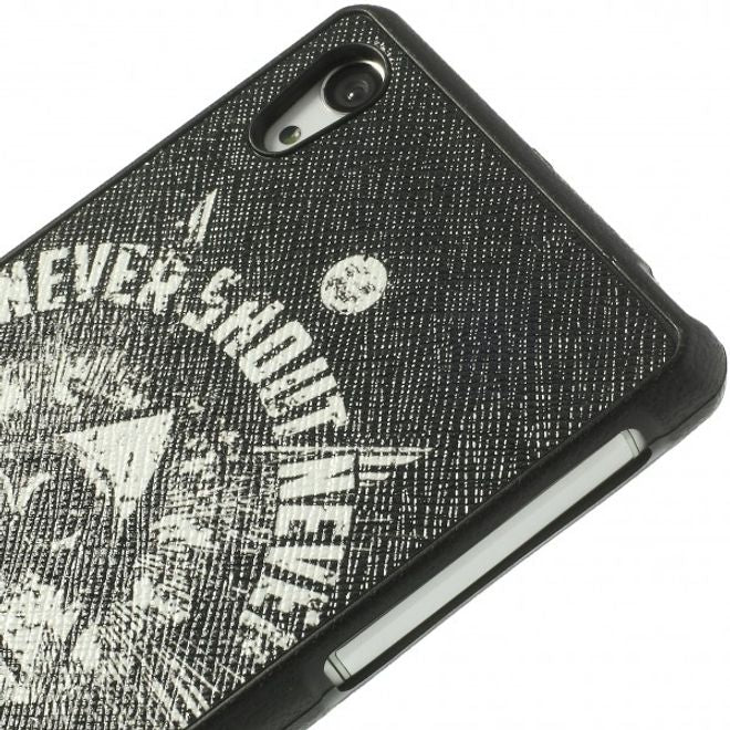 Sony Xperia Z2 Lederartiges Plastik Case mit dem Auge der Vorsehung
