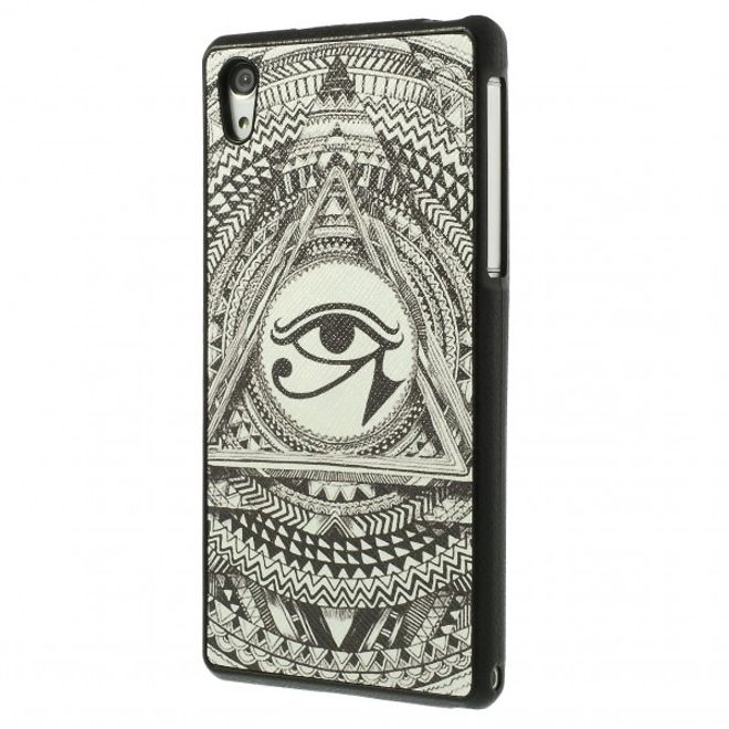 Sony Xperia Z2 Lederartiges Plastik Case mit dem Auge des Horus