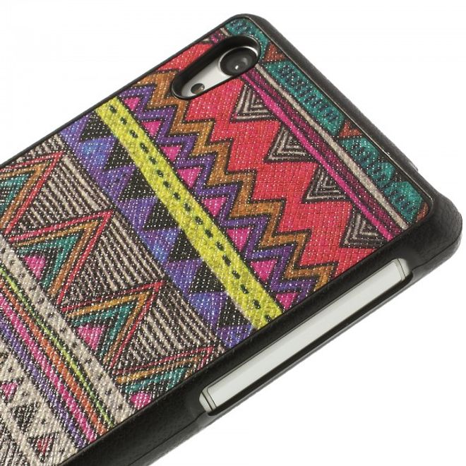 Sony Xperia Z2 Lederartiges Plastik Case mit Stammesmuster