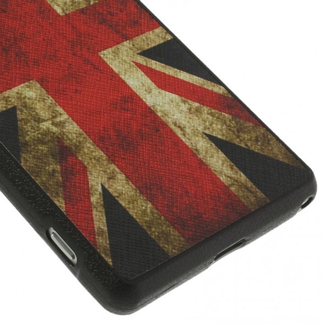 Sony Xperia Z2 Lederartiges Plastik Case mit UK Flagge retro-style