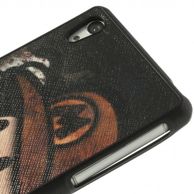 Sony Xperia Z2 Lederartiges Plastik Case mit Super Mario