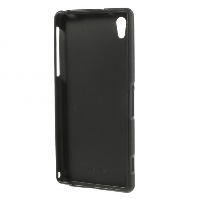 Sony Xperia Z2 Lederartiges Plastik Case mit Eiffelturm und Herzen