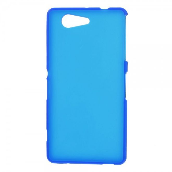 Sony Xperia Z3 Compact Elastisches, weiches Plastik Case - blau