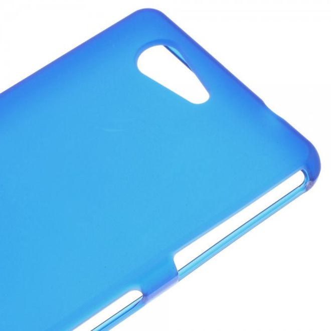 Sony Xperia Z3 Compact Elastisches, weiches Plastik Case - blau
