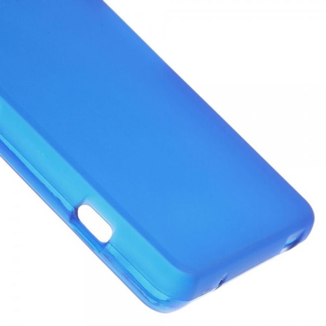 Sony Xperia Z3 Compact Elastisches, weiches Plastik Case - blau