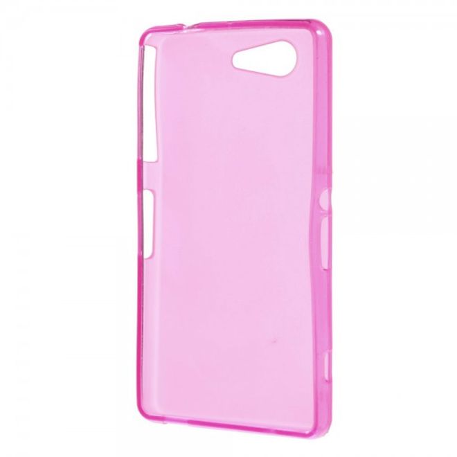 Sony Xperia Z3 Compact Elastisches, weiches Plastik Case - rosa
