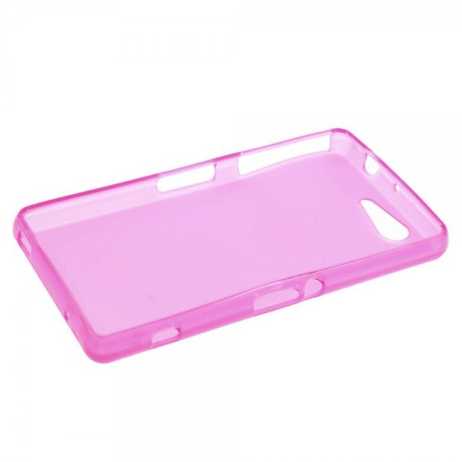 Sony Xperia Z3 Compact Elastisches, weiches Plastik Case - rosa