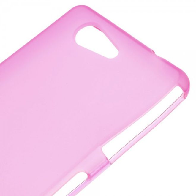 Sony Xperia Z3 Compact Elastisches, weiches Plastik Case - rosa