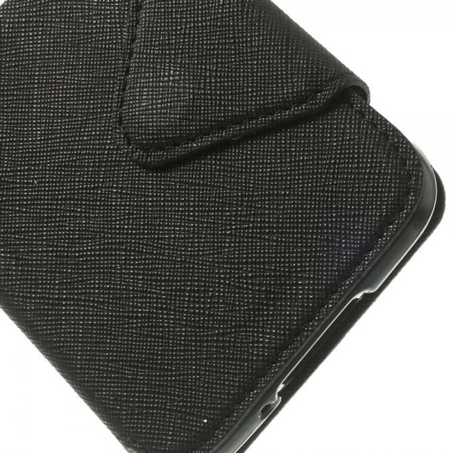 Samsung Galaxy S5 ROAR KOREA Modisches Leder Case mit kleiner Öffnung - schwarz