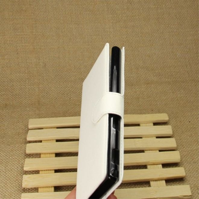 Sony Xperia M2 Aqua Modisches Leder Case mit Kreditkartenschlitz - weiss