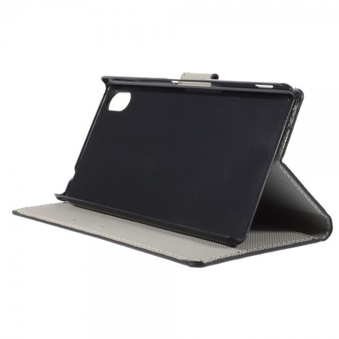 Sony Xperia M4 Aqua Leder Case mit USA Flagge retro-style