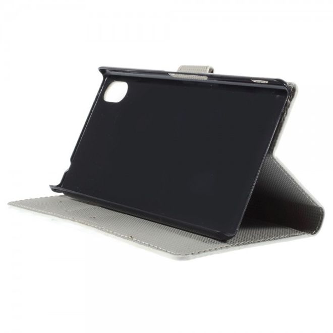 Sony Xperia M4 Aqua Leder Case mit Zebrastreifen