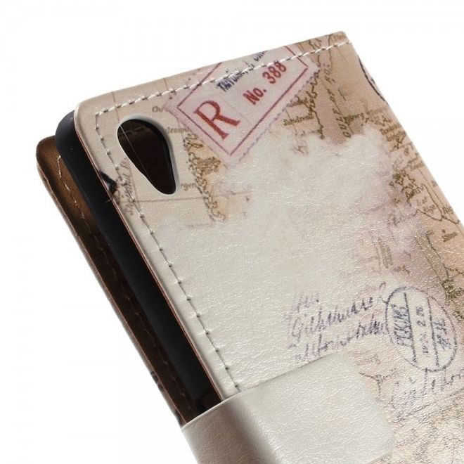 Sony Xperia M4 Aqua Leder Case mit Schiefem Turm von Pisa