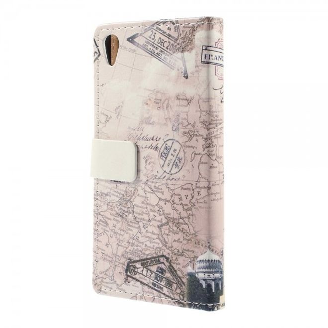 Sony Xperia M4 Aqua Leder Case mit Triumphbogen