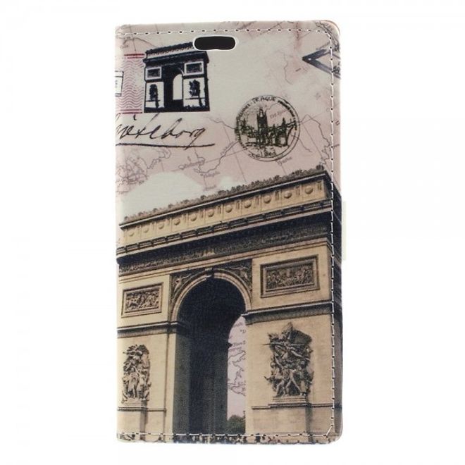 Sony Xperia M4 Aqua Leder Case mit Triumphbogen