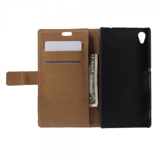 Sony Xperia M4 Aqua Leder Case mit Triumphbogen