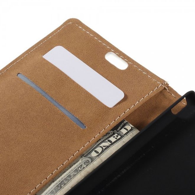 Sony Xperia M4 Aqua Leder Case mit Eiffelturm und Uhr