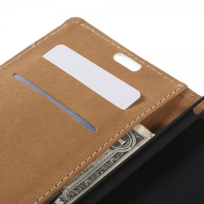 Sony Xperia M4 Aqua Leder Case mit Freiheitsstatue und USA Flagge